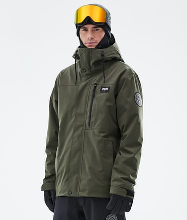 Dope Blizzard Full Zip Snowboardjacka Man Olive Green