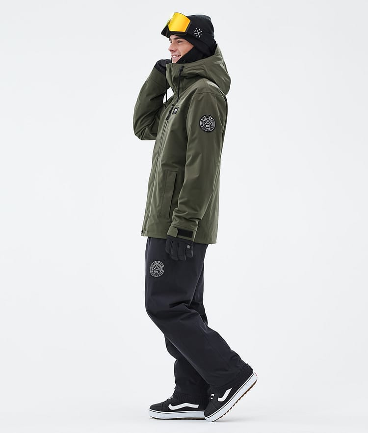 Dope Blizzard Full Zip Snowboardjacka Herr Olive Green, Bild 3 av 9