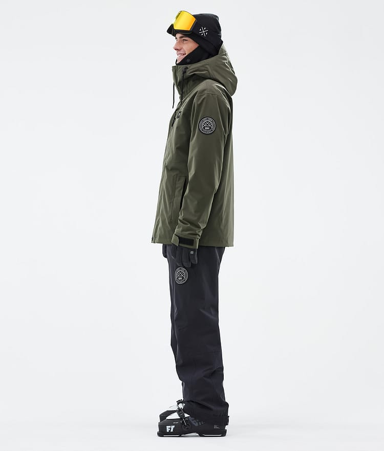 Dope Blizzard Full Zip Skidjacka Herr Olive Green, Bild 3 av 9