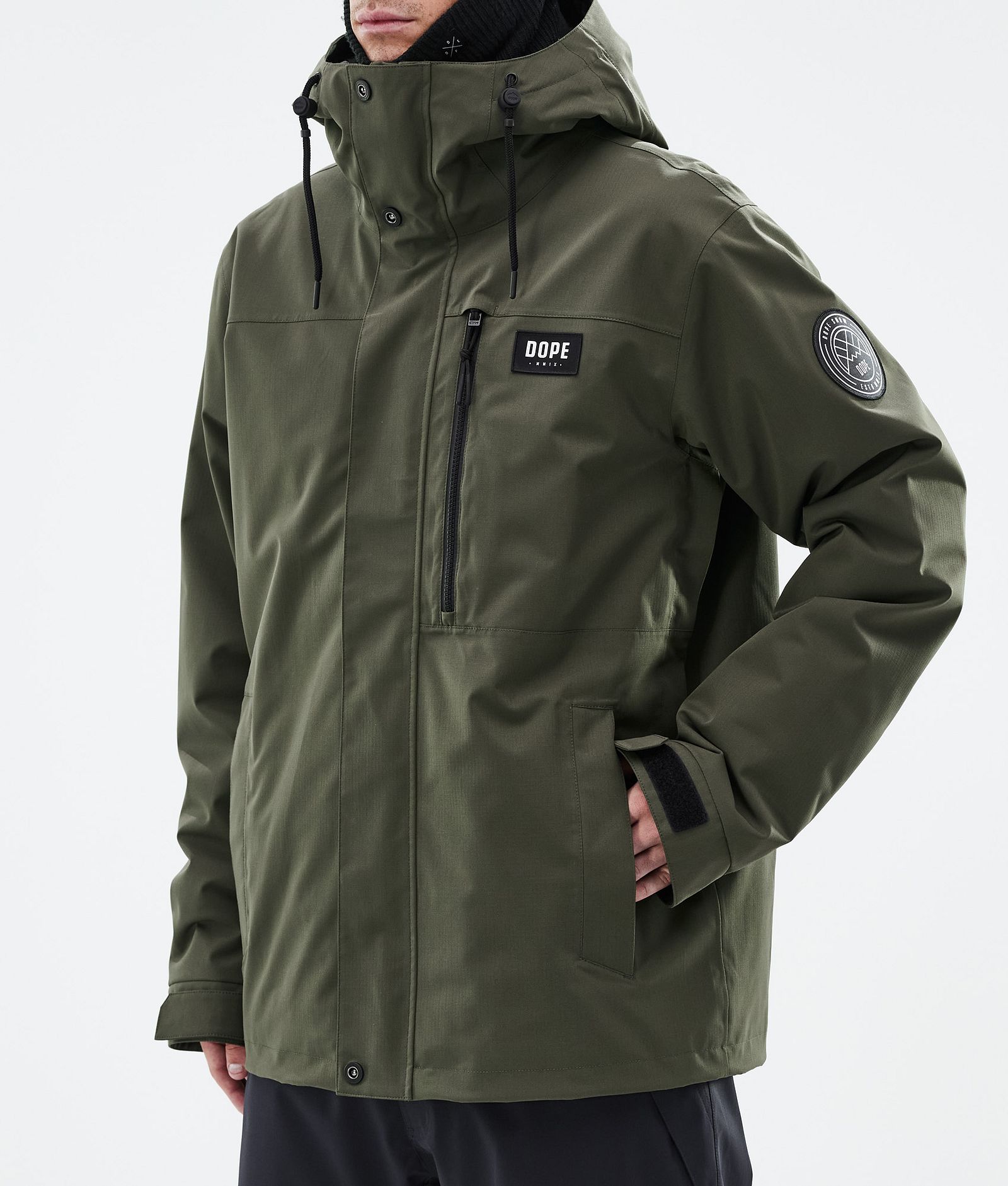 Dope Blizzard Full Zip Snowboardjacka Herr Olive Green, Bild 7 av 9