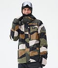 Dope Blizzard Full Zip Snowboardjacka Herr Shards Gold Green, Bild 1 av 9