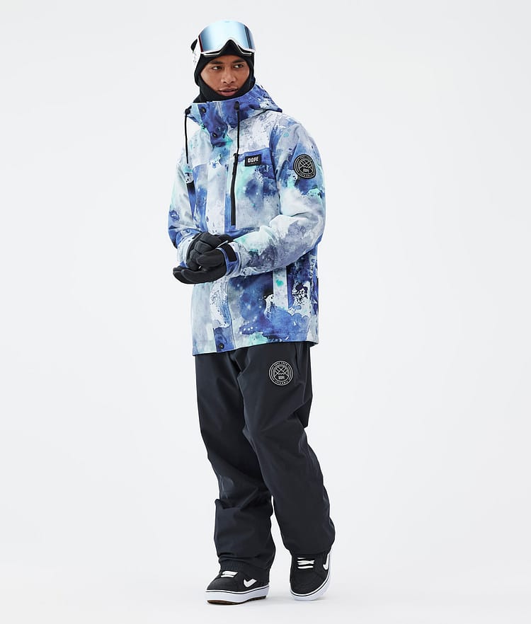 Dope Blizzard Full Zip Snowboardjacka Herr Spray Blue Green, Bild 3 av 9