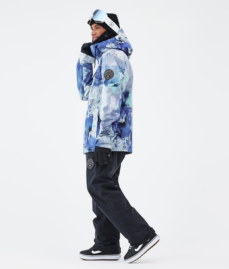 Dope Blizzard Full Zip Snowboardjacka Herr Spray Blue Green, Bild 4 av 9