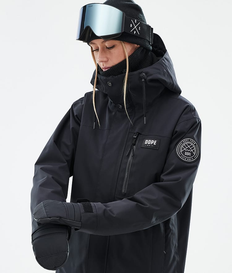 Dope Blizzard W Full Zip Snowboardjacka Dam Black, Bild 2 av 10