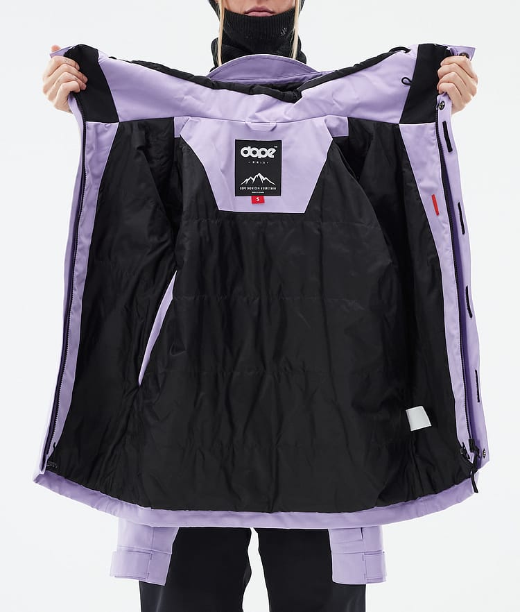 Dope Blizzard W Full Zip Snowboardjacka Dam Faded Violet, Bild 10 av 10