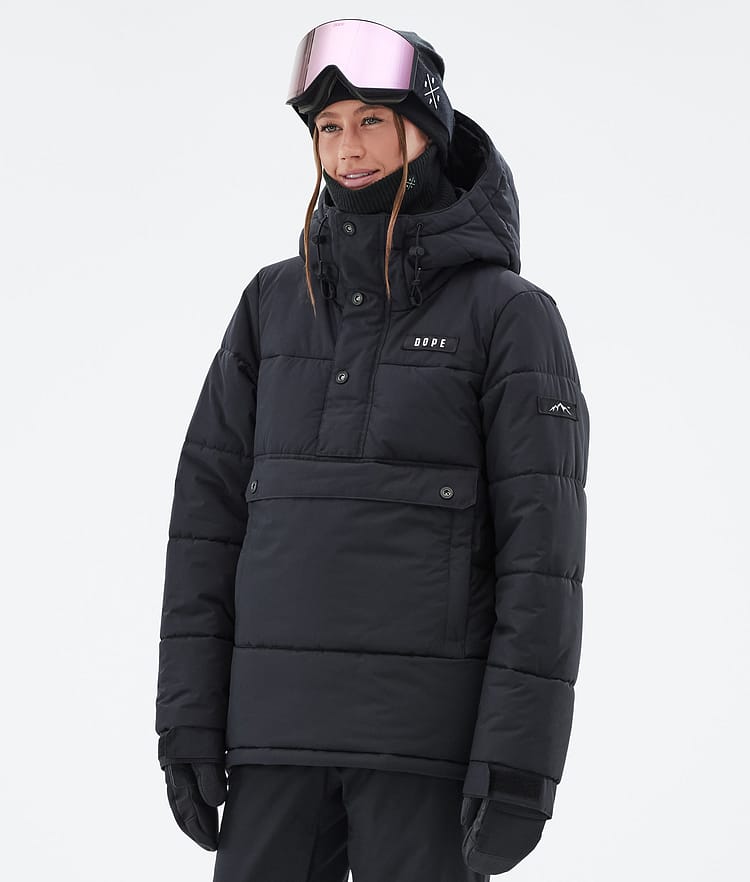 Dope Puffer W Snowboardjacka Dam Black, Bild 1 av 8