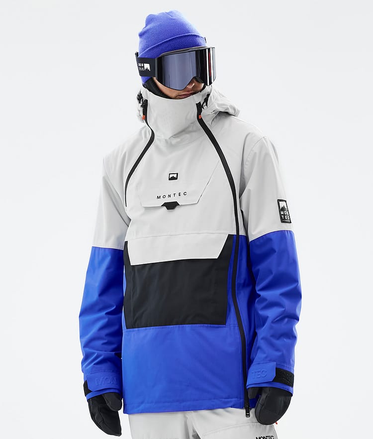 Montec Doom Snowboardjacka Herr Light Grey/Black/Cobalt Blue, Bild 1 av 11