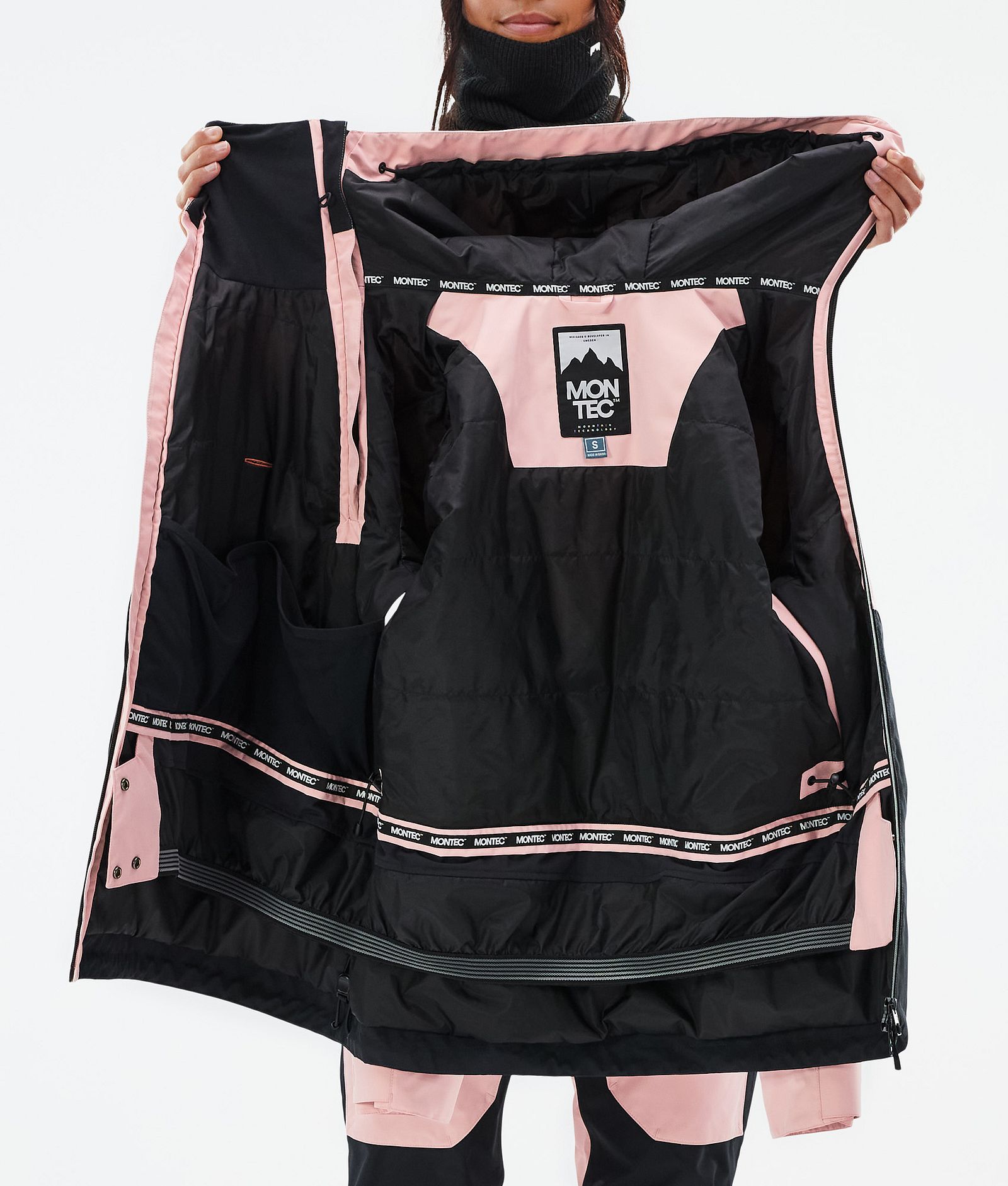 Montec Doom W Snowboardjacka Dam Soft Pink/Black, Bild 10 av 10