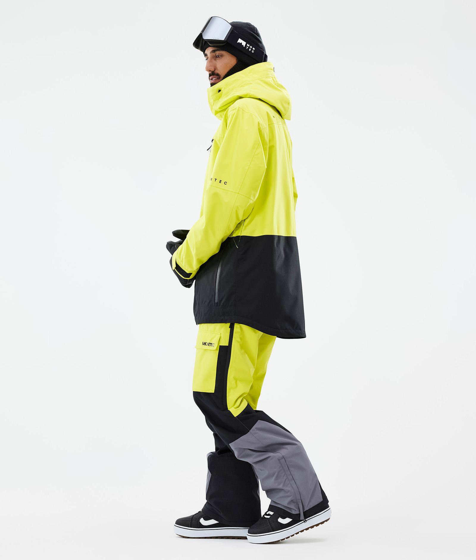 Montec Fawk Snowboardjacka Herr Bright Yellow/Black, Bild 4 av 10