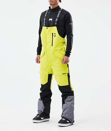 Montec Fawk Snowboardbyxa Man Bright Yellow/Black/Light Pearl