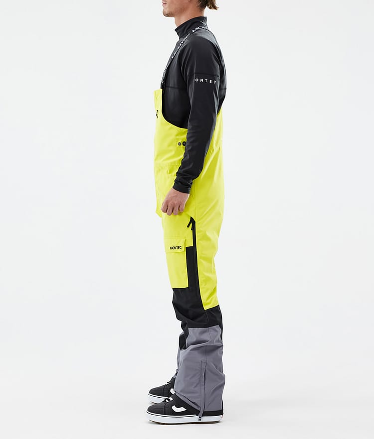 Montec Fawk Snowboardbyxa Herr Bright Yellow/Black/Light Pearl, Bild 3 av 7