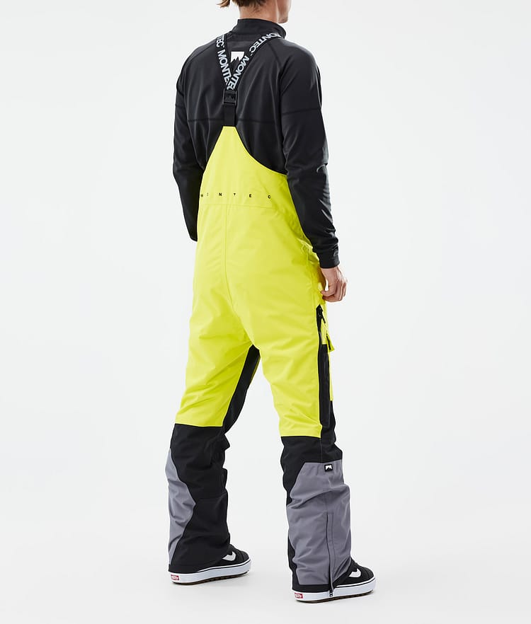 Montec Fawk Snowboardbyxa Herr Bright Yellow/Black/Light Pearl, Bild 4 av 7