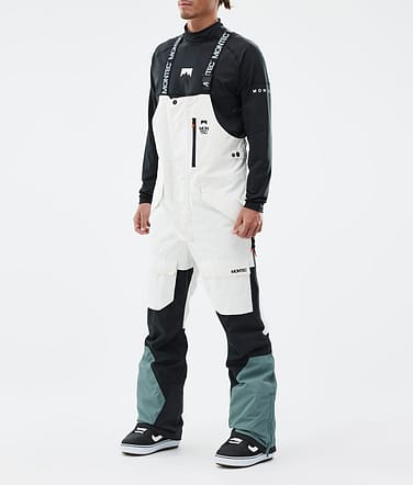 Montec Fawk Snowboardbyxa Man Old White/Black/Atlantic