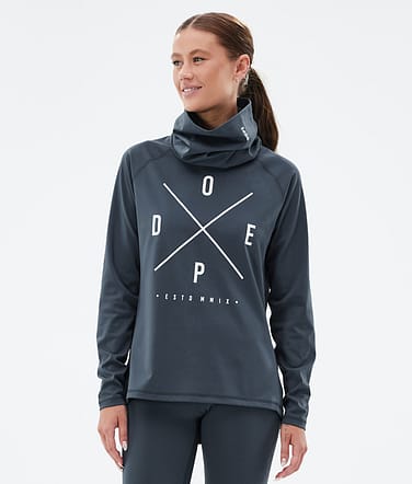 Dope Snuggle W Underställströja Dam 2X-Up Metal Blue