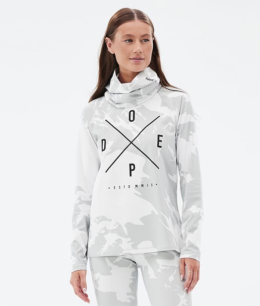 Dope Snuggle W Underställströja Dam Grey Camo