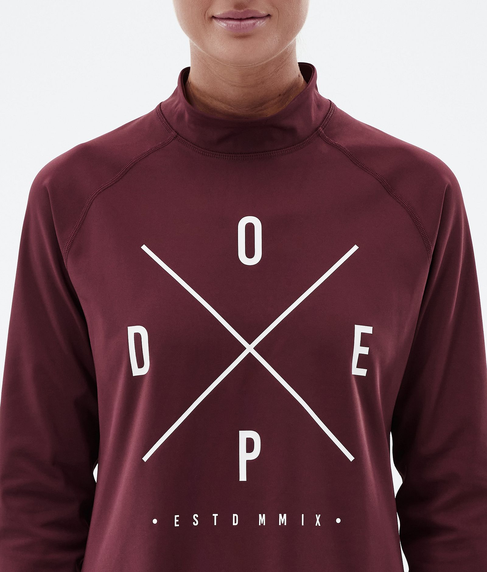 Dope Snuggle W Underställströja Dam 2X-Up Burgundy, Bild 6 av 7