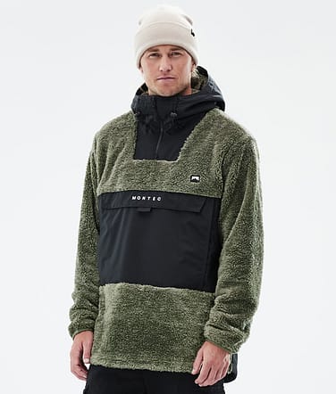 Montec Lima Fleecehood Man Greenish/Black