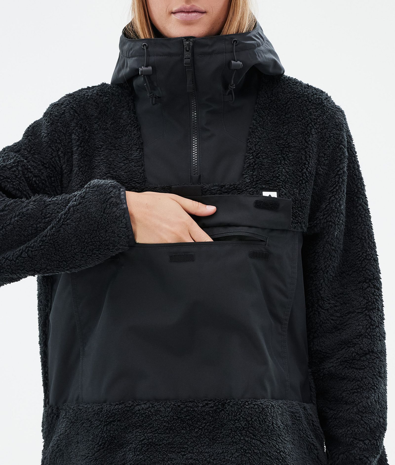 Montec Lima W Fleecehood Dam Black/Black, Bild 8 av 8