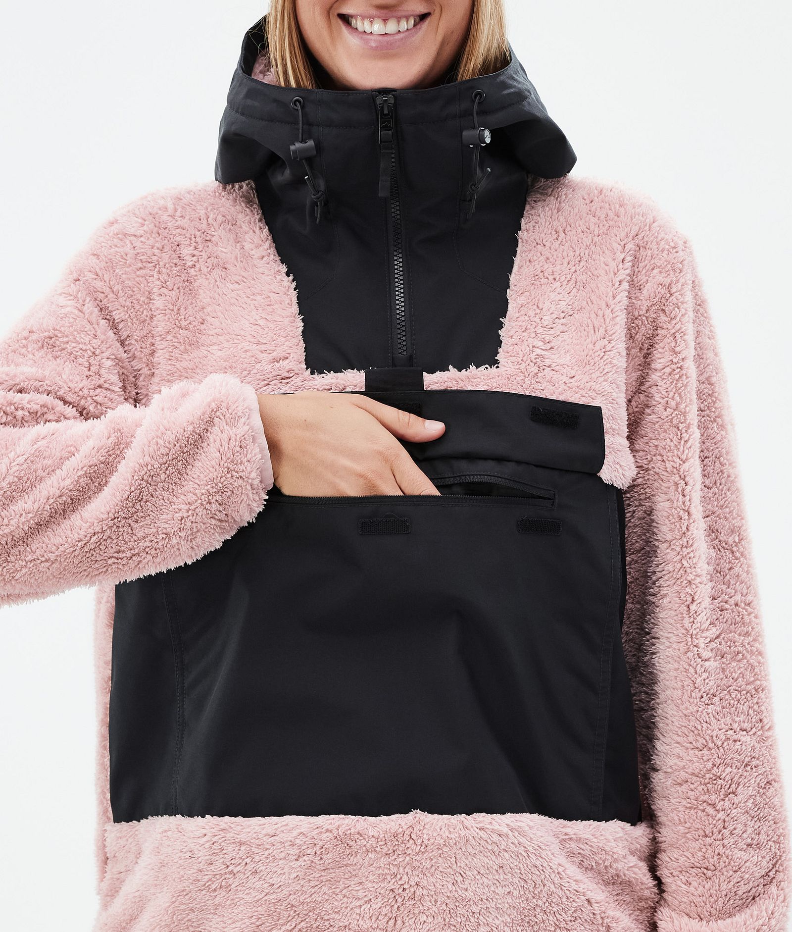 Montec Lima W Fleecehood Dam Soft Pink/Black, Bild 8 av 8