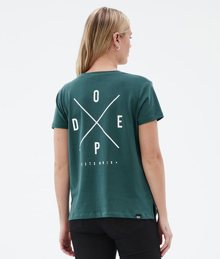 Dope Standard W T-shirt Dam 2X-Up Bottle Green, Bild 2 av 6
