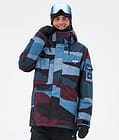 Dope Adept Snowboardjacka Herr Shards Burgundy Blue, Bild 1 av 9