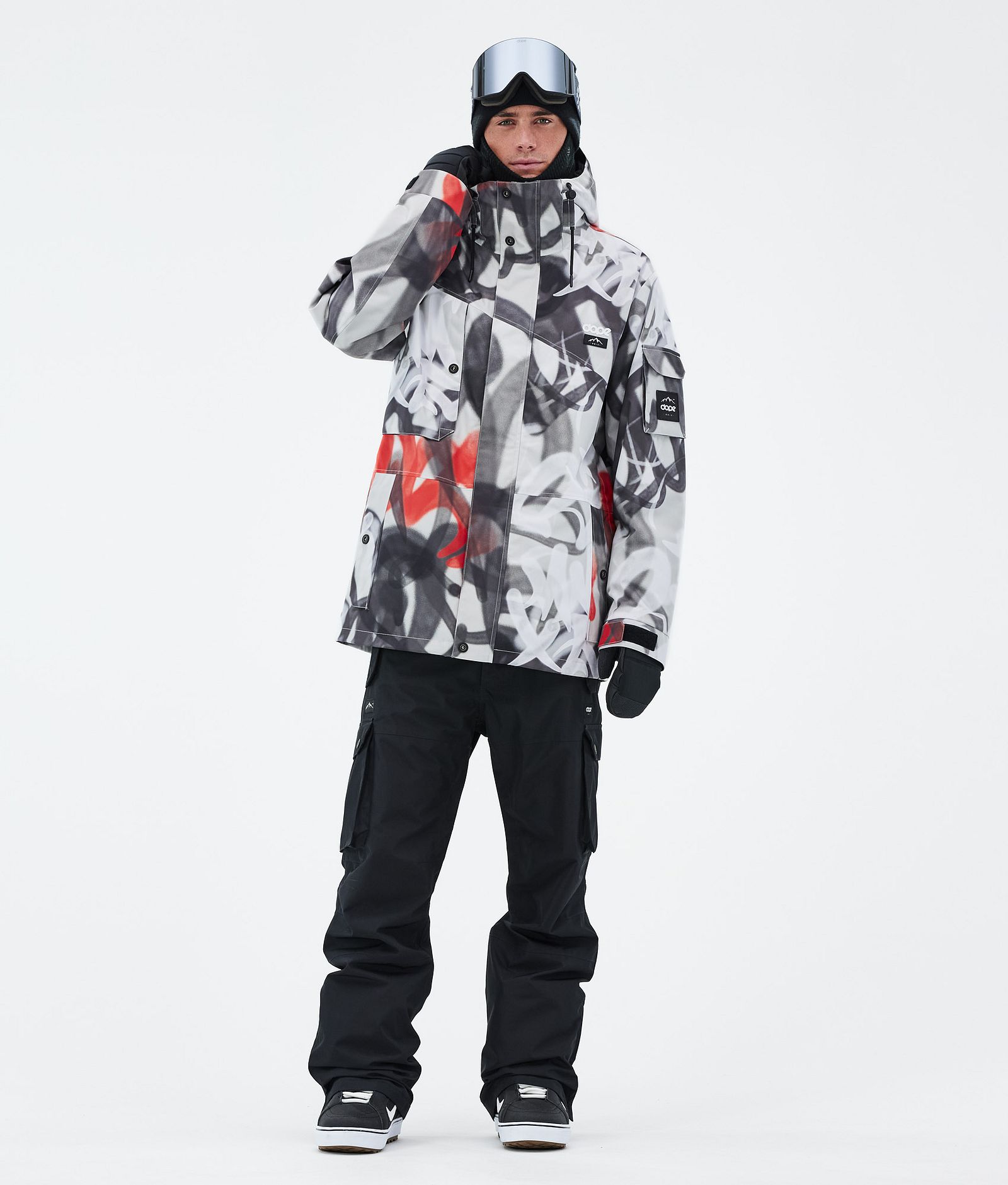 Dope Adept Snowboardjacka Herr Spray Black Red, Bild 2 av 9