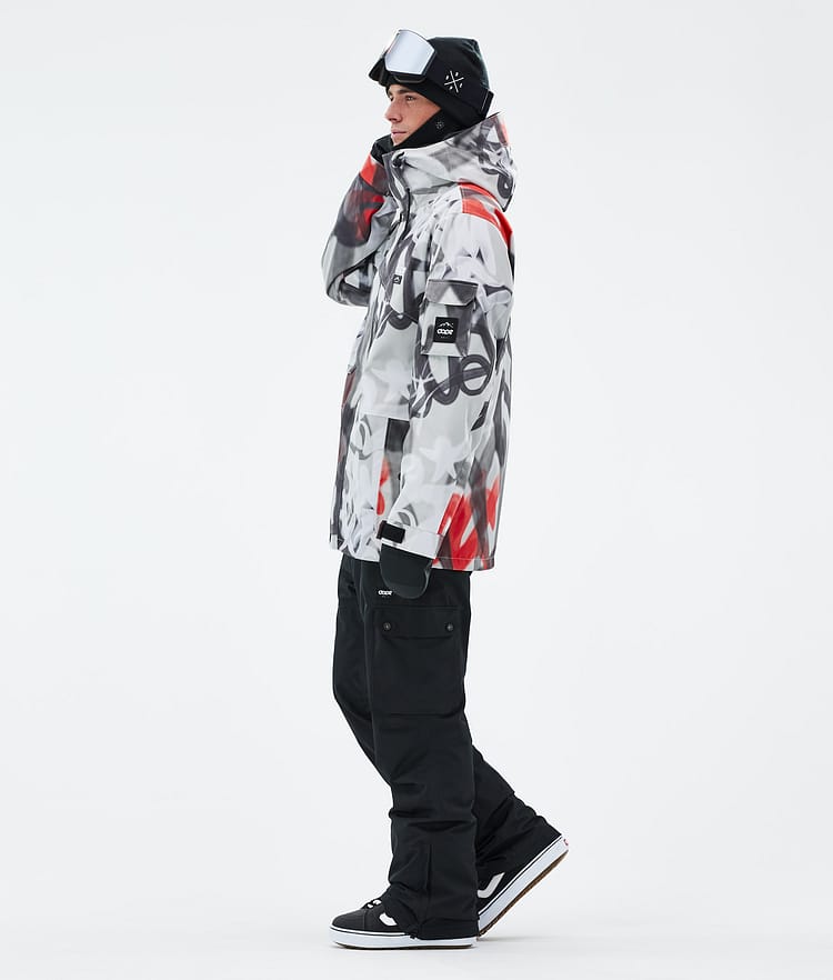 Dope Adept Snowboardjacka Herr Spray Black Red, Bild 3 av 9