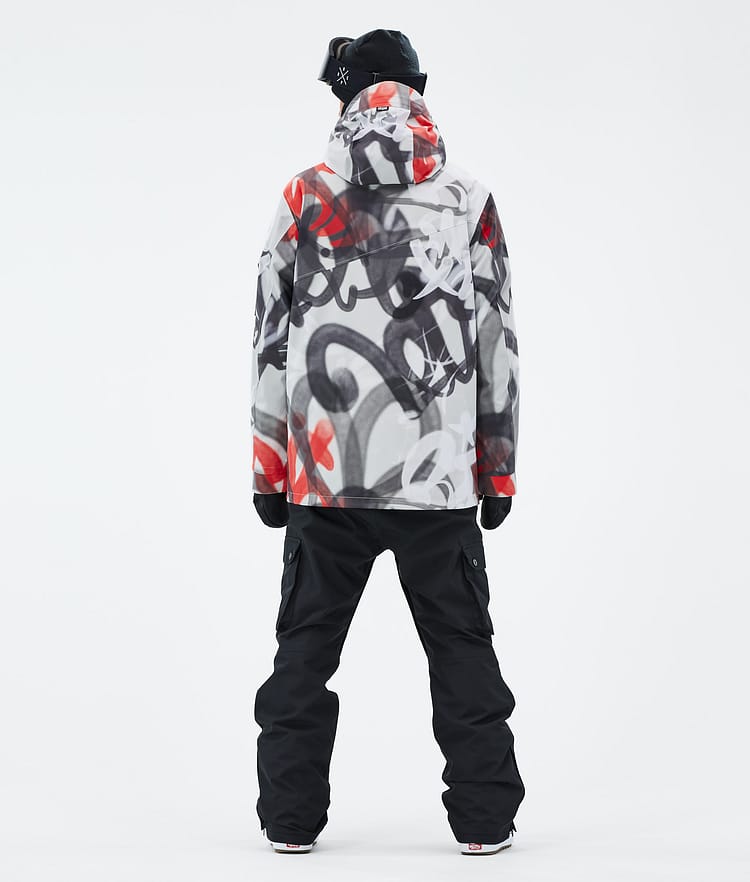 Dope Adept Snowboardjacka Herr Spray Black Red, Bild 4 av 9