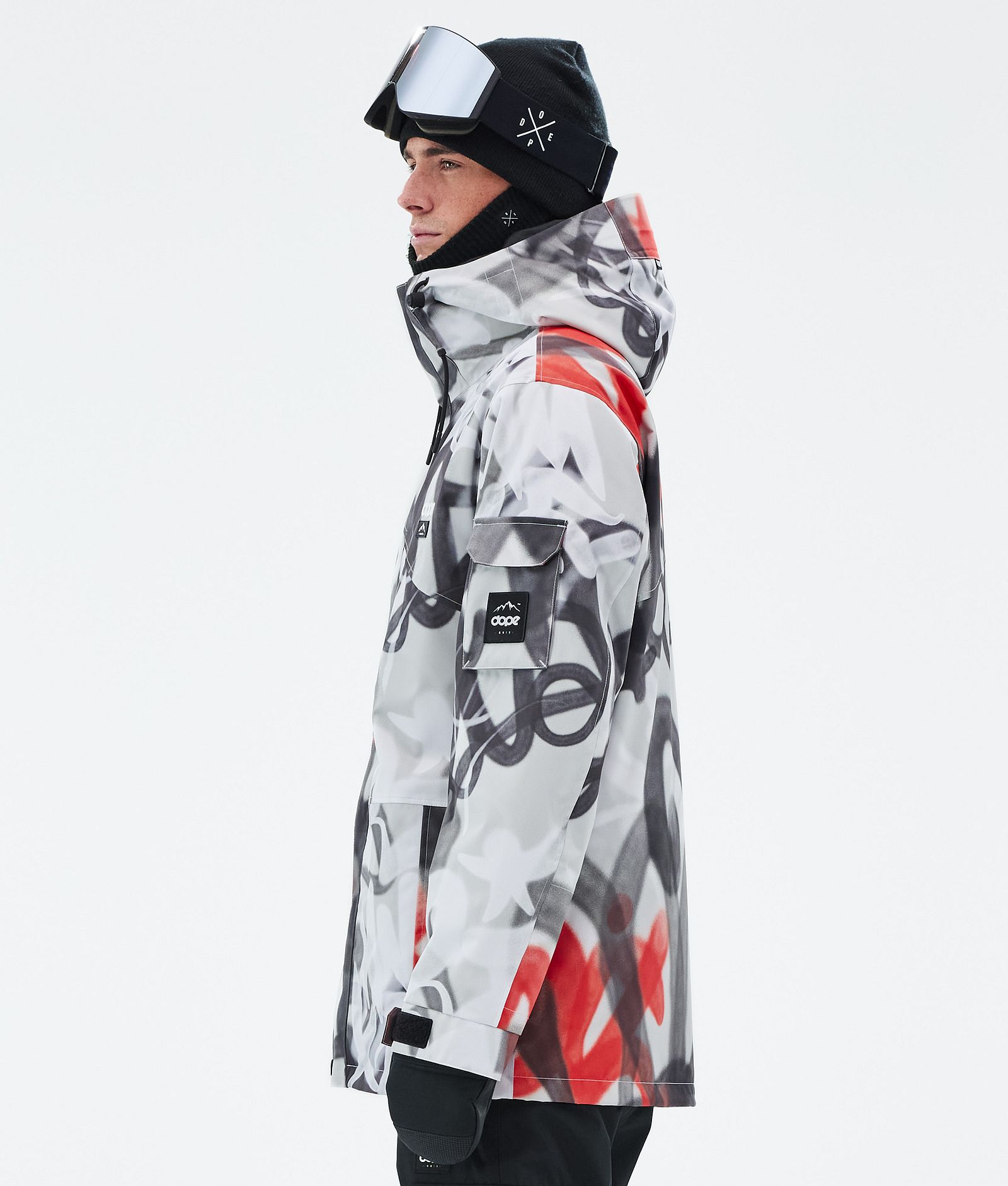 Dope Adept Snowboardjacka Herr Spray Black Red, Bild 5 av 9