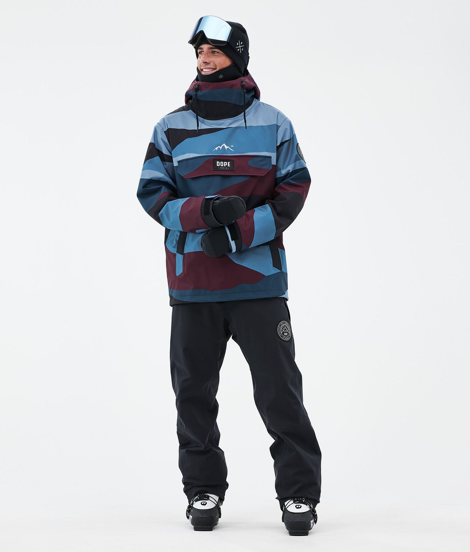 Dope Blizzard Skidjacka Herr Shards Burgundy Blue, Bild 2 av 8