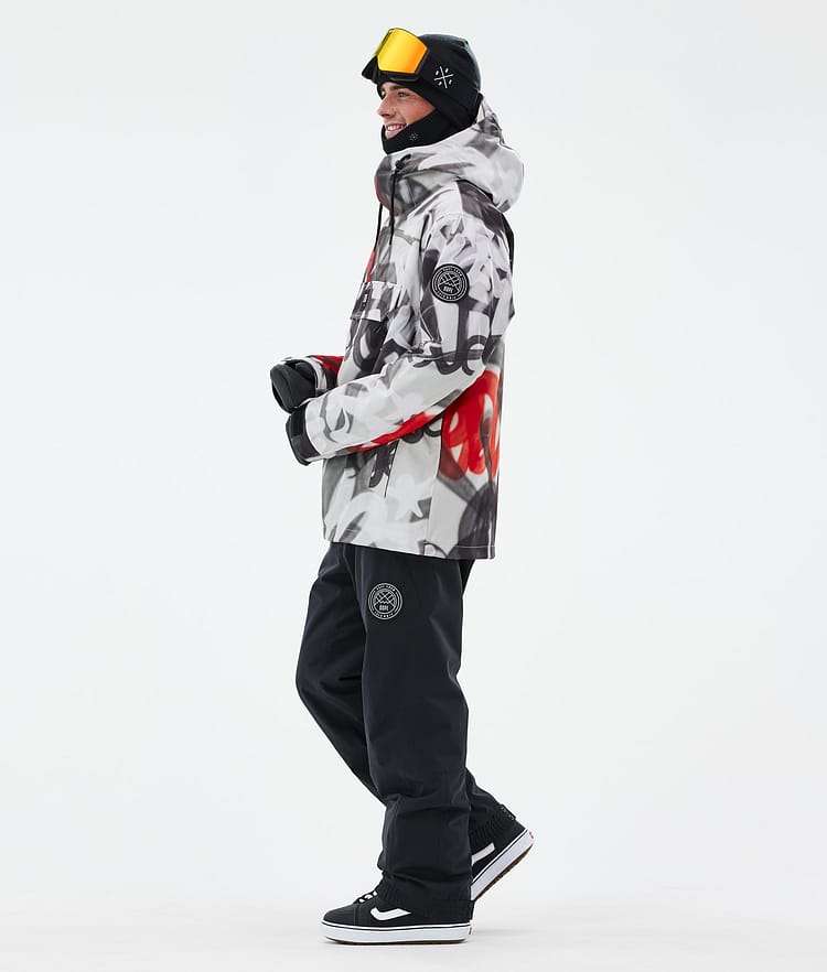 Dope Blizzard Snowboardjacka Herr Spray Black Red, Bild 3 av 8