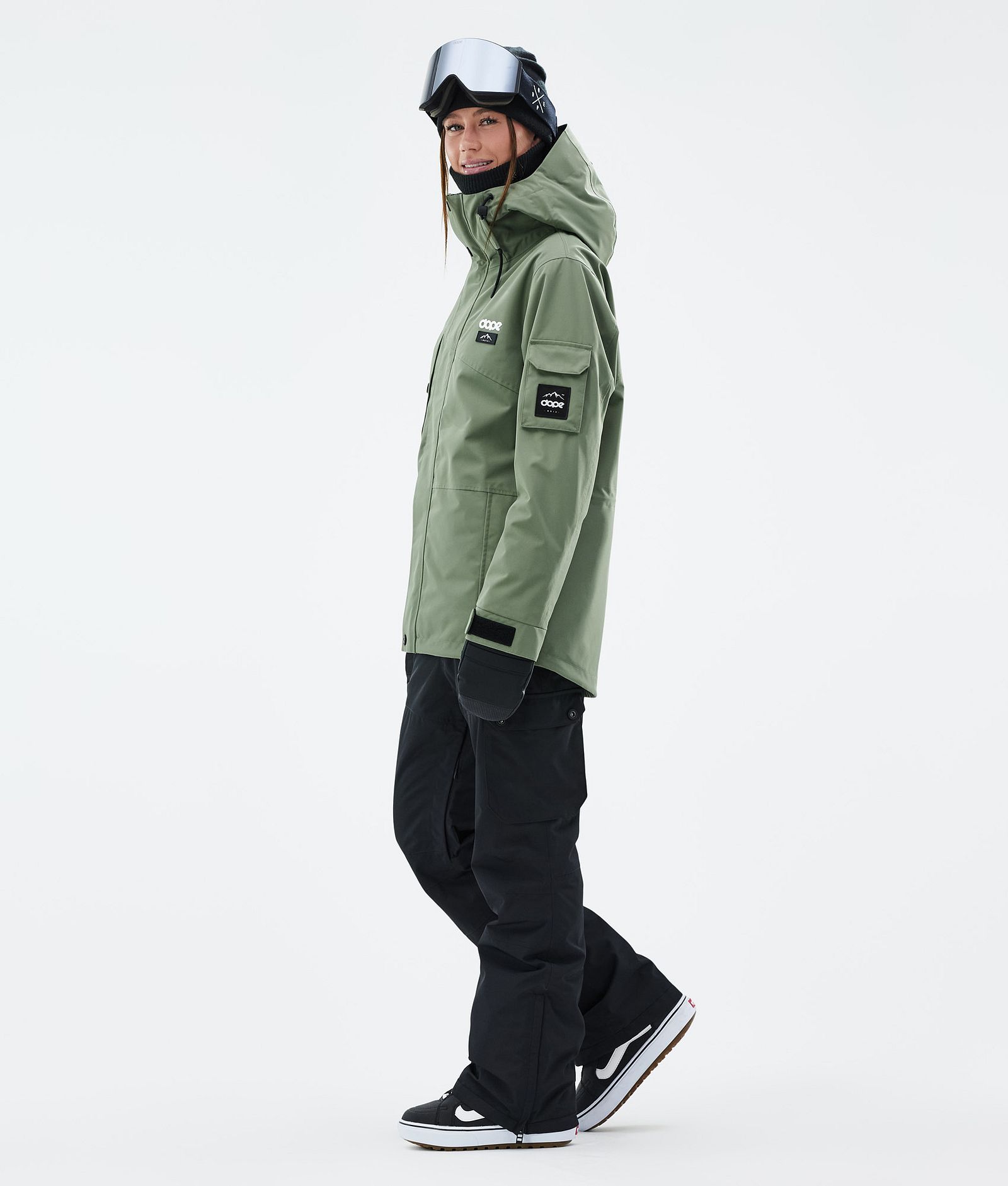 Dope Adept W Snowboardjacka Dam Moss Green, Bild 3 av 9