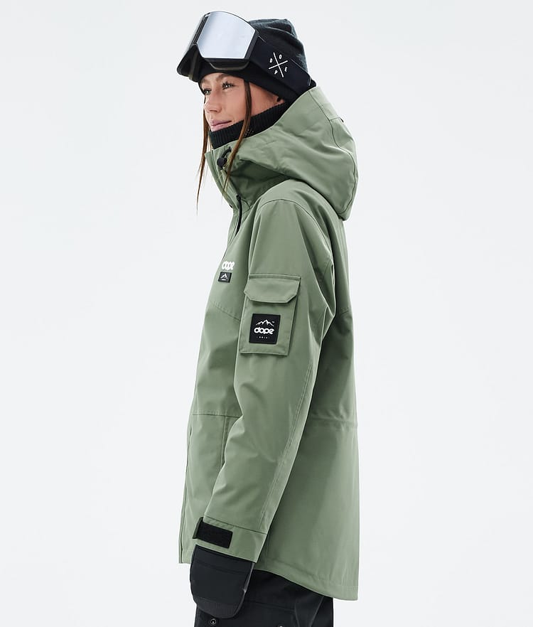 Dope Adept W Snowboardjacka Dam Moss Green, Bild 5 av 9