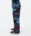 Dope Iconic Snowboardbyxa Herr Shards Burgundy Blue, Bild 3 av 7