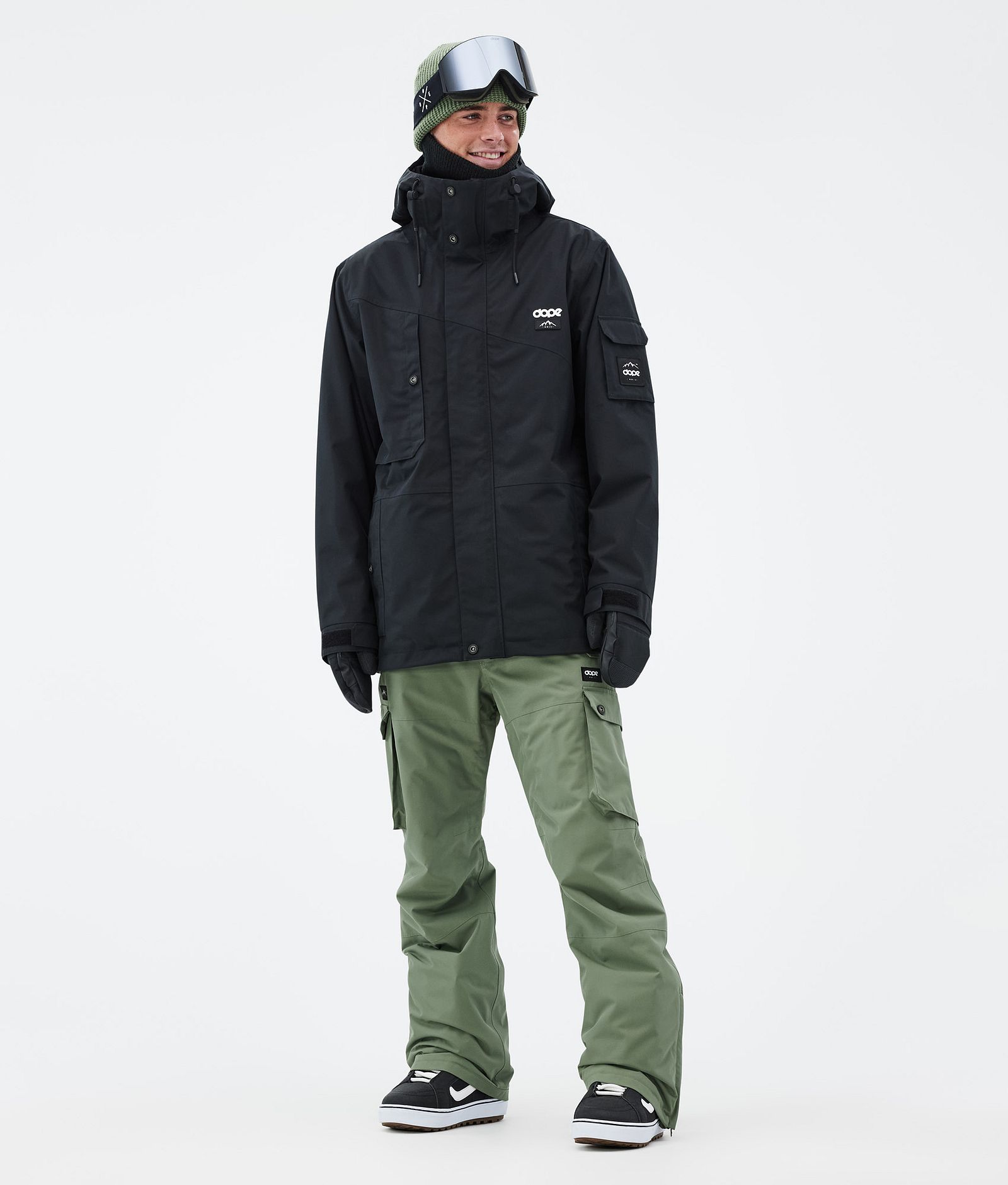 Dope Iconic Snowboardbyxa Herr Moss Green, Bild 2 av 7