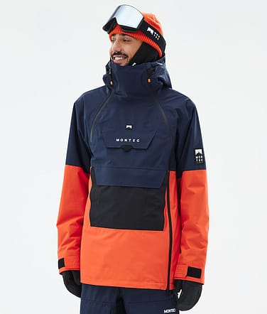 Montec Doom Snowboardjacka Man Dark Blue/Black/Orange