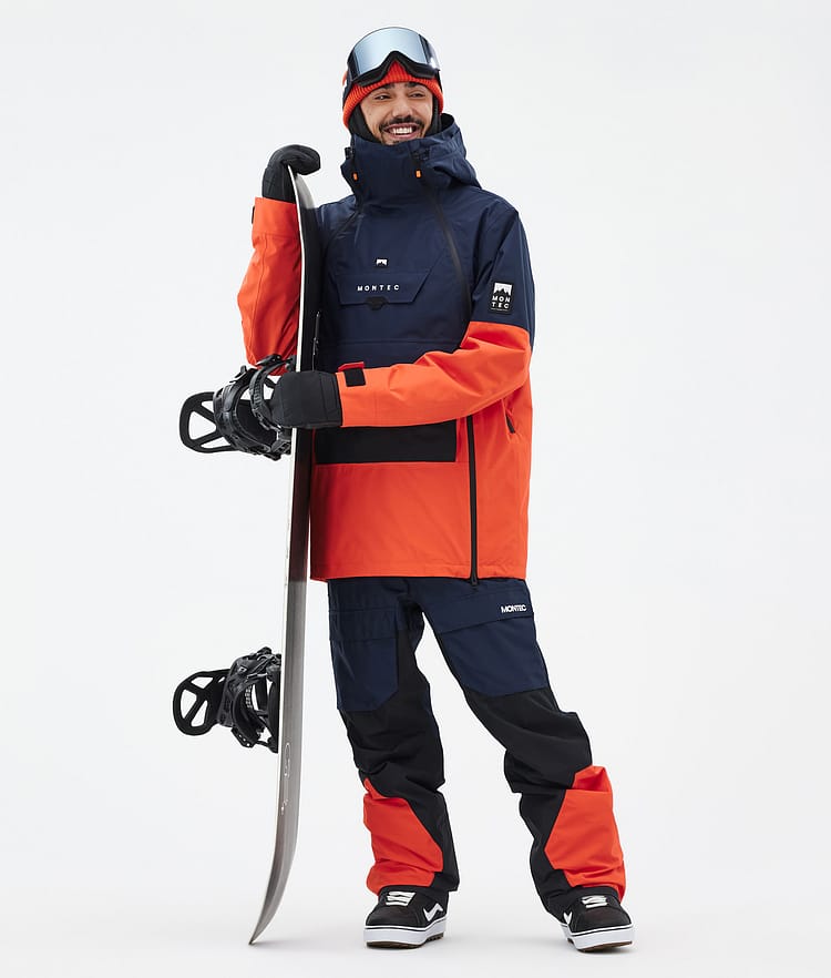 Montec Doom Snowboardjacka Herr Dark Blue/Black/Orange, Bild 3 av 11