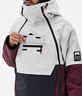 Montec Doom Snowboardjacka Herr Light Grey/Black/Burgundy, Bild 10 av 11