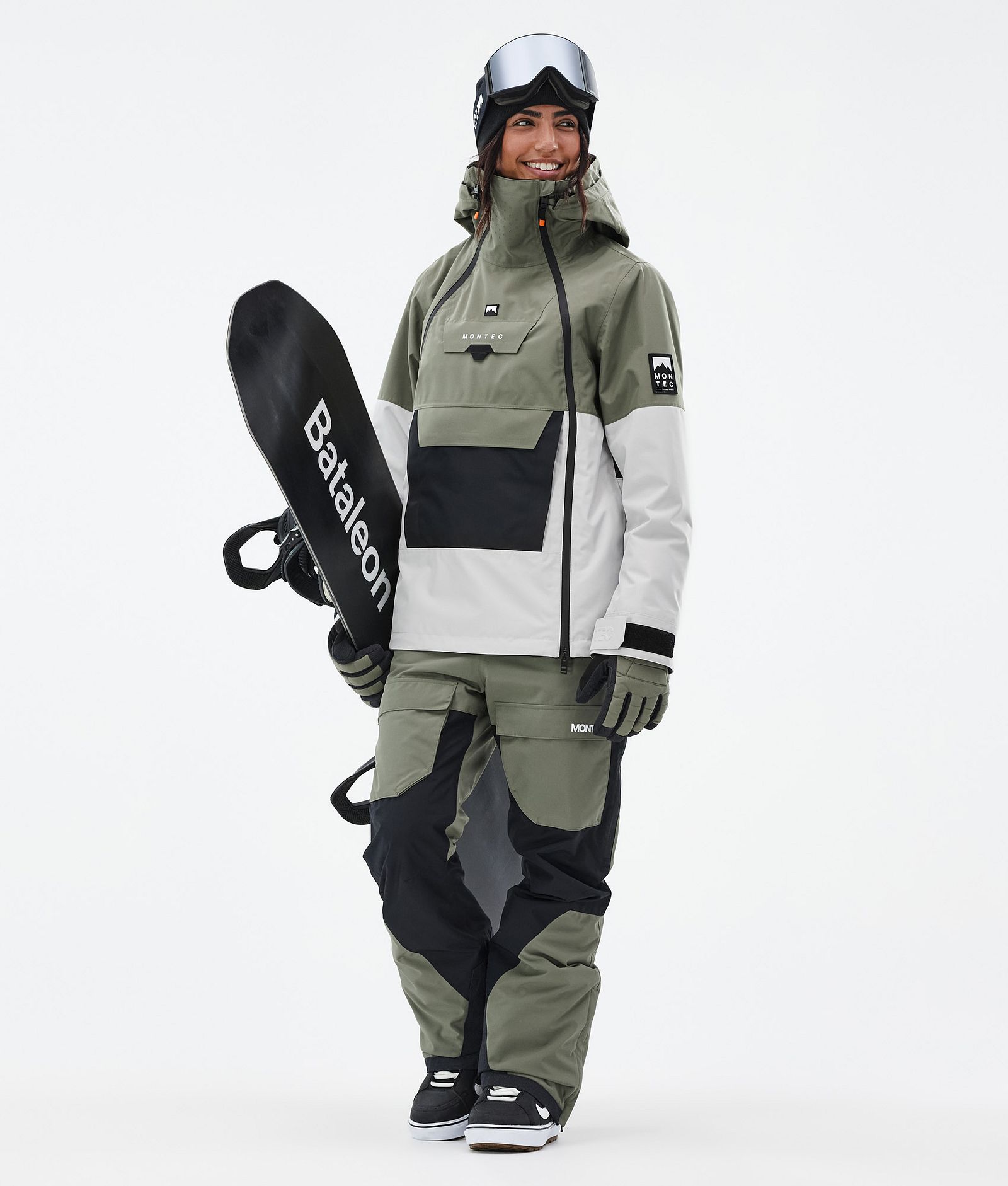 Montec Doom W Snowboardjacka Dam Greenish/Black/Light Grey, Bild 3 av 11