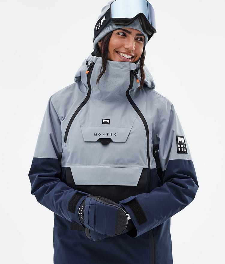 Montec Doom W Snowboardjacka Dam Soft Blue/Black/Dark Blue, Bild 2 av 11