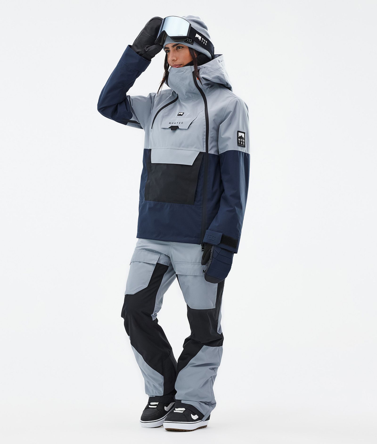 Montec Doom W Snowboardjacka Dam Soft Blue/Black/Dark Blue, Bild 3 av 11