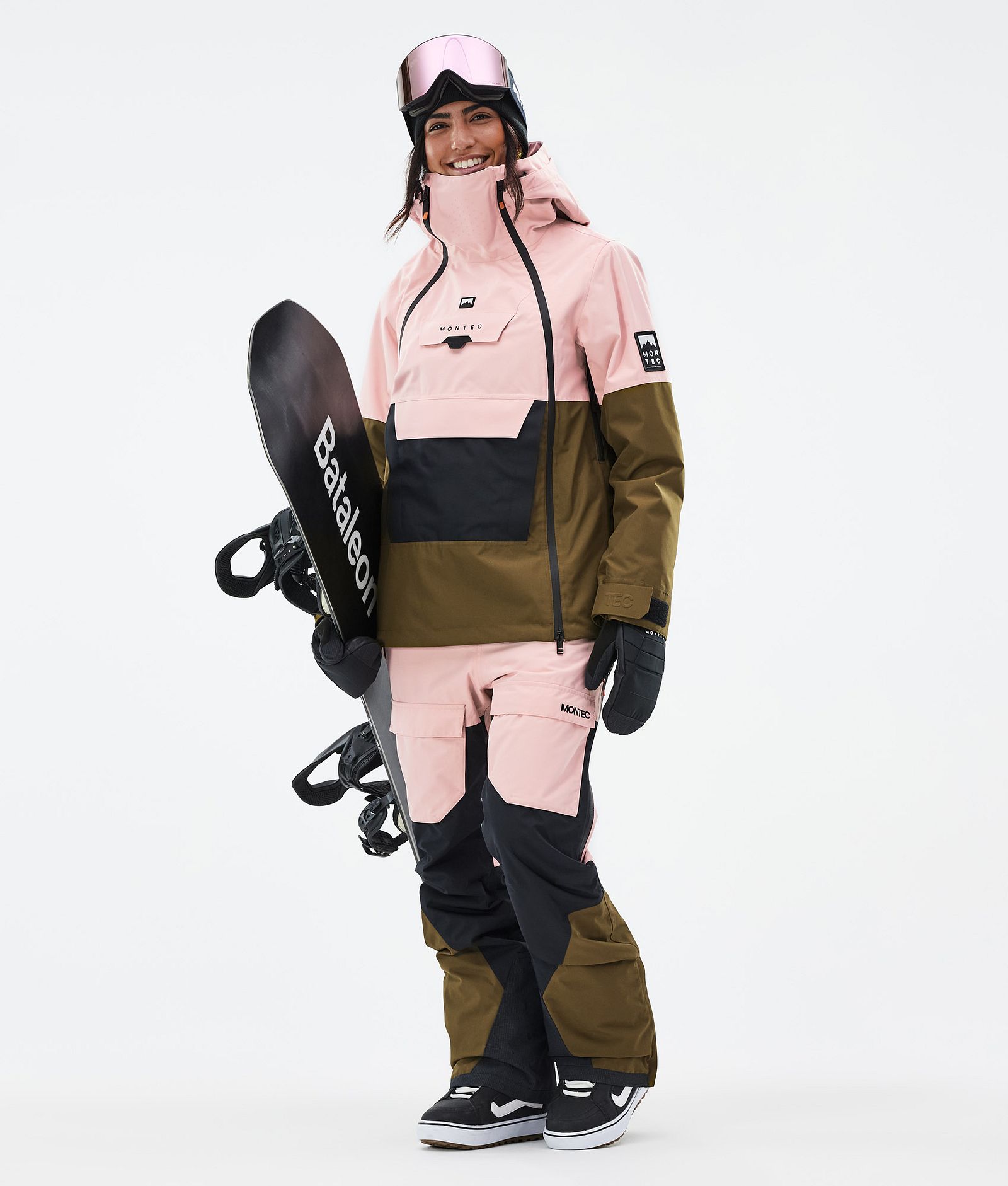 Montec Doom W Snowboardjacka Dam Soft Pink/Black/Fatigue, Bild 3 av 11