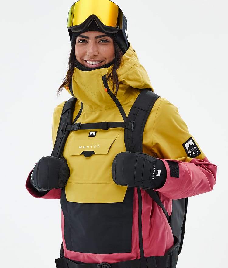 Montec Doom W Snowboardjacka Dam Yellow/Black/Light Red, Bild 2 av 11