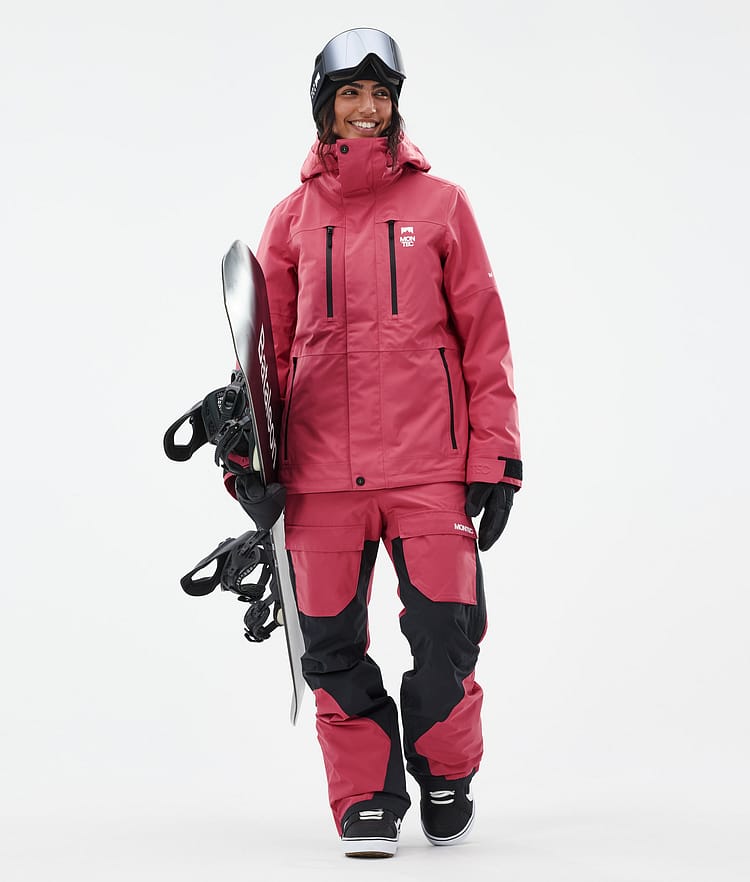 Montec Fawk W Snowboardbyxa Dam Light Red/Black, Bild 2 av 7