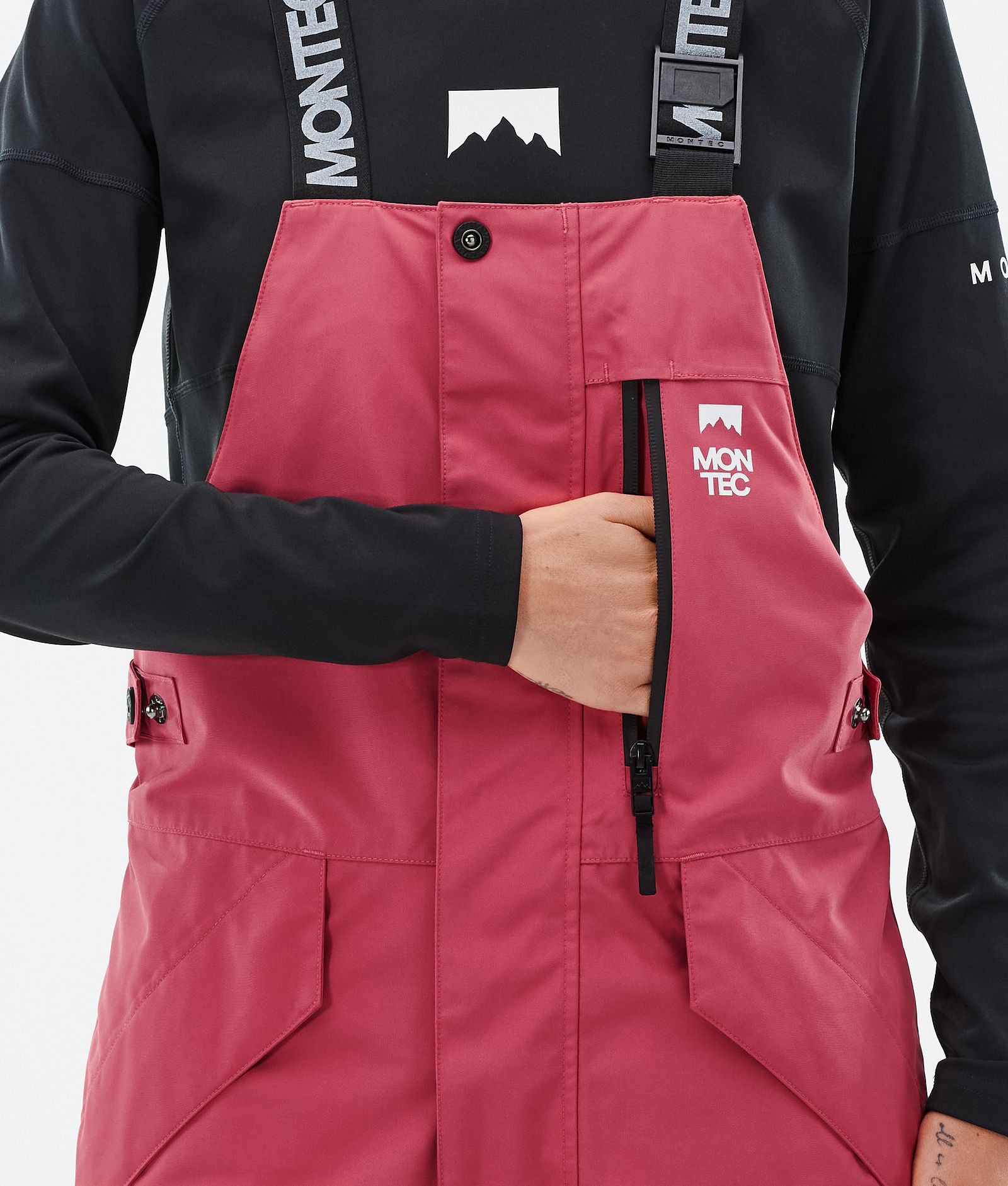 Montec Fawk W Snowboardbyxa Dam Light Red/Black, Bild 6 av 7