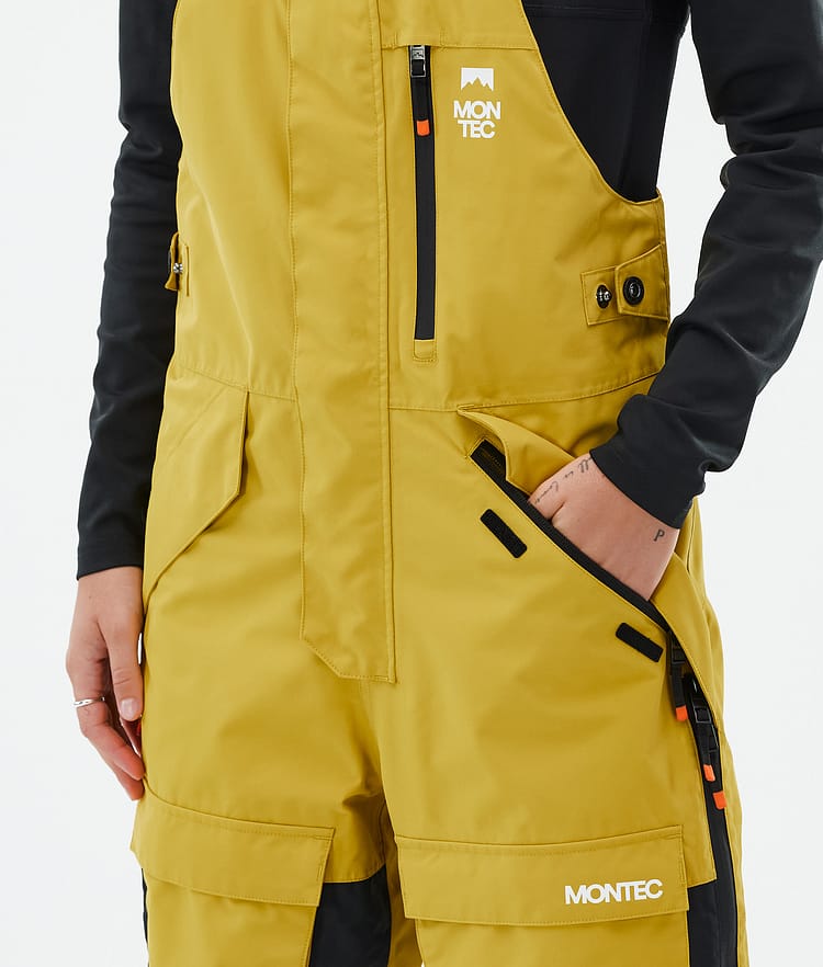 Montec Fawk W Snowboardbyxa Dam Yellow/Black, Bild 5 av 7