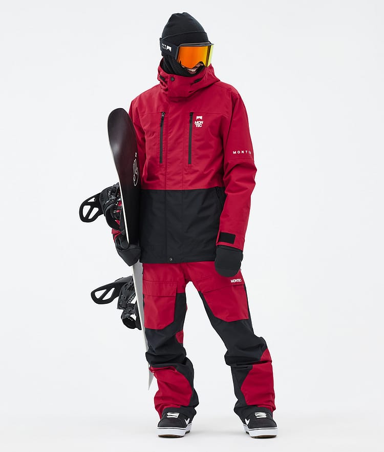 Montec Fawk Snowboardjacka Herr Deep Red/Black, Bild 3 av 10