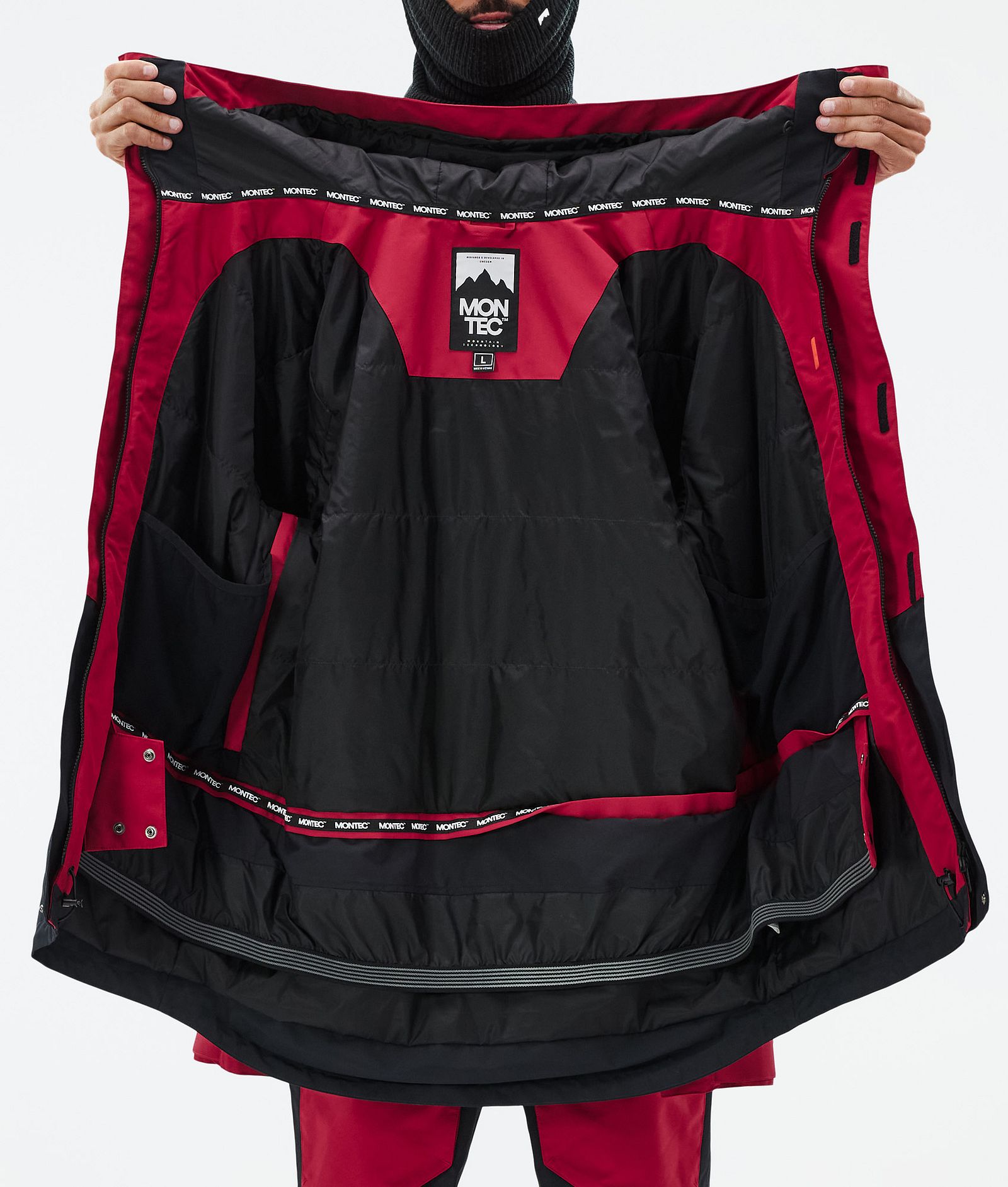 Montec Fawk Snowboardjacka Herr Deep Red/Black, Bild 10 av 10