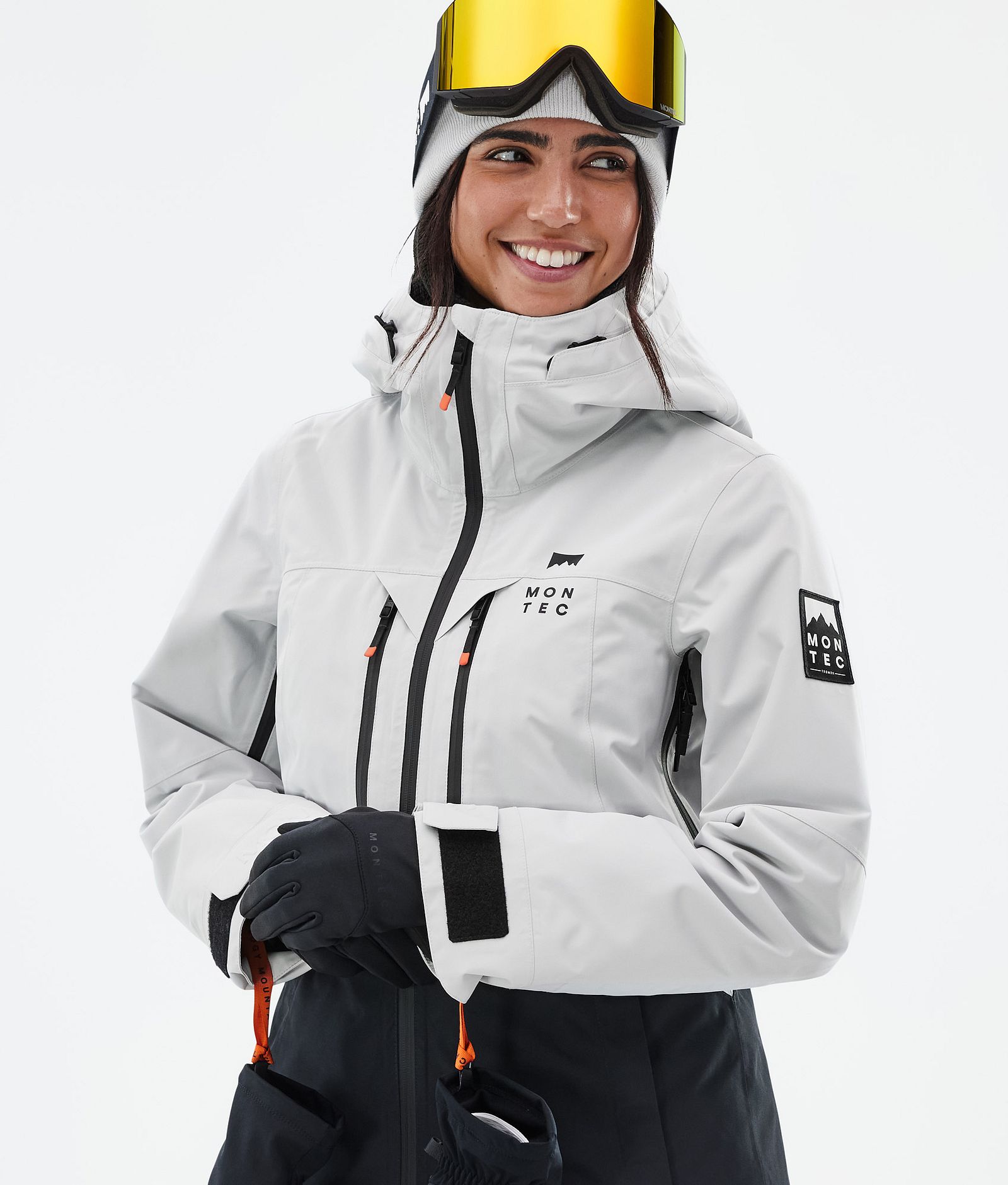 Montec Moss W Snowboardjacka Dam Light Grey/Black, Bild 2 av 10