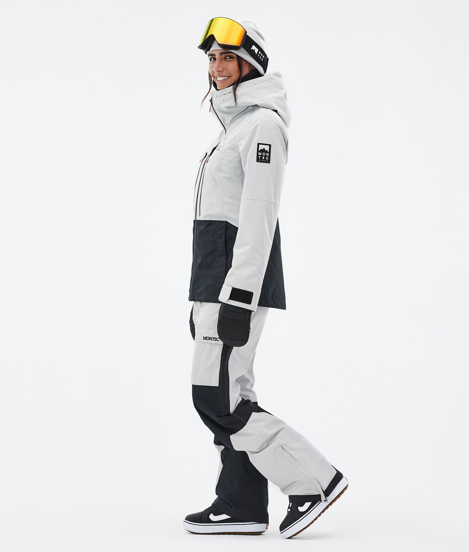 Montec Moss W Snowboardjacka Dam Light Grey/Black, Bild 4 av 10